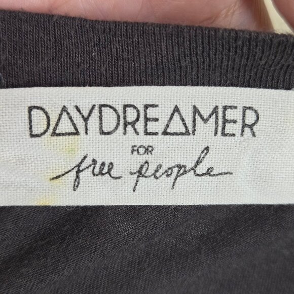 Daydreamer by Free People Size Small Gray Rolling Stones Tshirt Short Sleeve - Picture 7 of 10